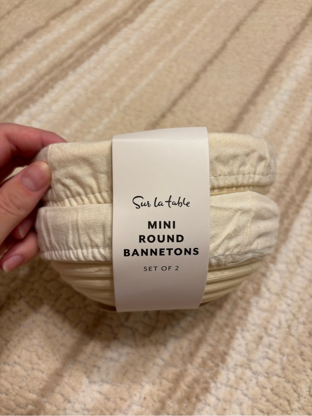 Sur La Table Mini Round Bannetons, Set of 2. Brand New.